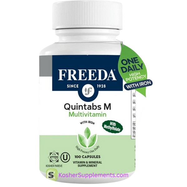 Freeda Quintabs M with Iron Multivitamin 100